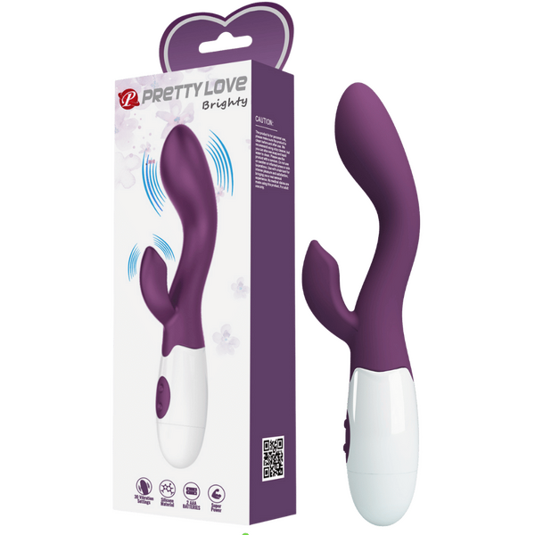 Brighty G-Spot and Clitoral Rabbit Vibrator – Dual Stimulation Vibrator