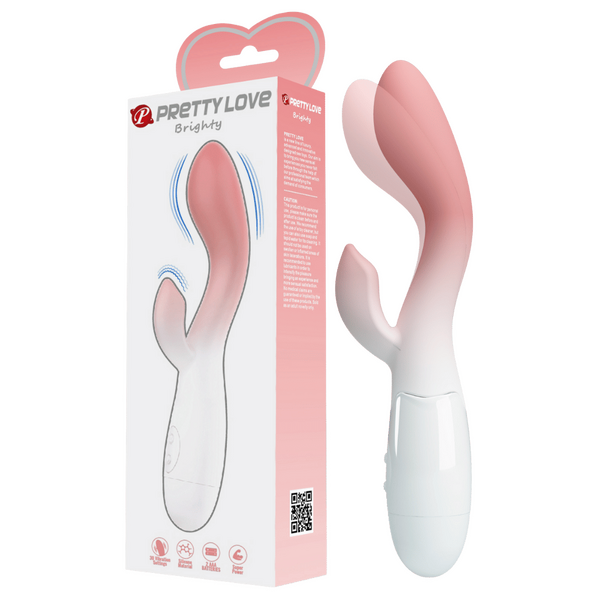 Brighty G-Spot and Clitoral Rabbit Vibrator – Dual Stimulation Vibrator
