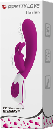 Harlan – Silicone Rabbit Vibrator with Dual Motors