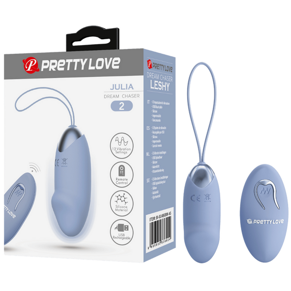 Rechargeable Julia – Multi-Speed Remote-Controlled Egg Vibrator with 12 Vibration Settings