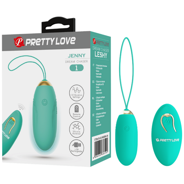 Rechargeable Jenny – Multi-Speed Remote-Controlled Egg Vibrator with 12 Vibration Settings