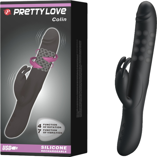 Pretty Love Rechargeable Colin Luxury Rechargeable Silicone Vibrator With Inflatable Head