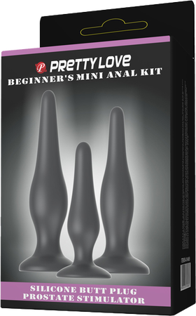 Beginner's Mini Anal Kit – Three Sizes Butt Plug Set for Beginners