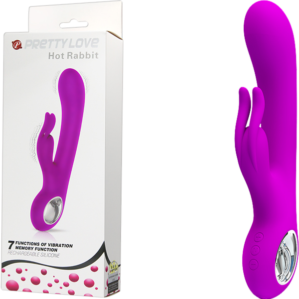 Rechargeable Hot Rabbit – Waterproof Silicone 7 Function Rechargeable Vibrator