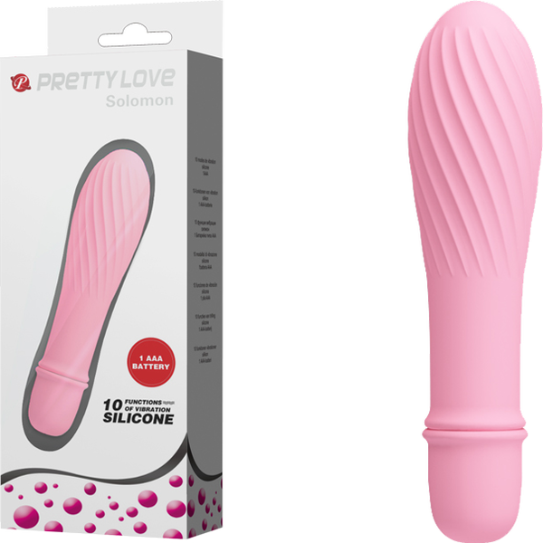 Solomon Mini Vibrator – Silicone Small Vibrator with Swirl Tip