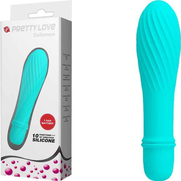 Solomon Mini Vibrator – Silicone Small Vibrator with Swirl Tip
