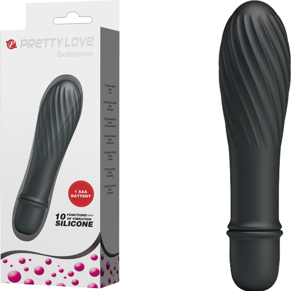 Solomon Mini Vibrator – Silicone Small Vibrator with Swirl Tip