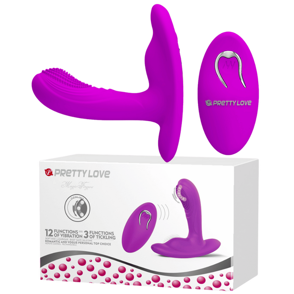 Magic Finger – Rechargeable Remote-Controlled Vibrator with 12 Vibration Functions and 3 Tickling Functions
