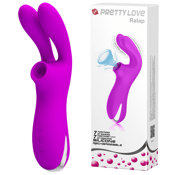 Ralap Sucking and Vibration Dual Action – Waterproof Vibrator with 7 Functions
