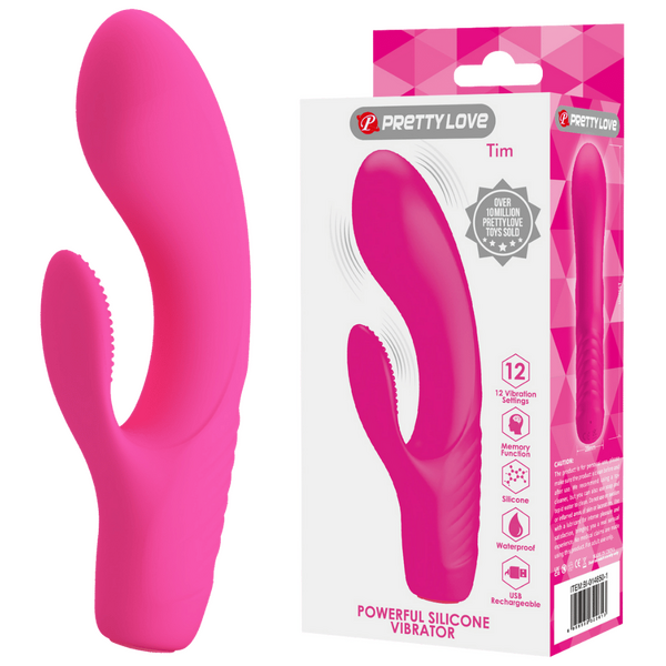 Rechargeable Tim Rabbit Vibrator – Bendable 12-Function G-Spot Vibrator