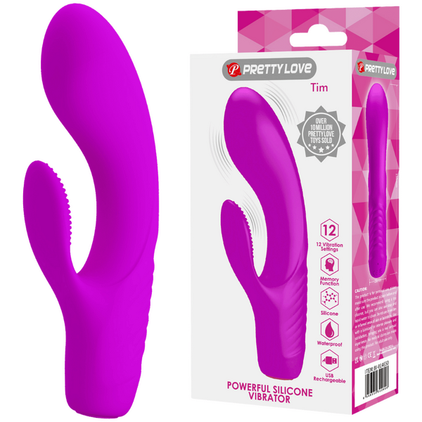 Rechargeable Tim Rabbit Vibrator – Bendable 12-Function G-Spot Vibrator