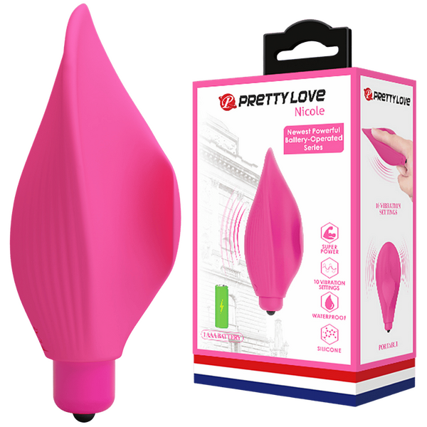 Nicole Silicone Finger Vibe – 10 Function Clit Stimulator Vibrator