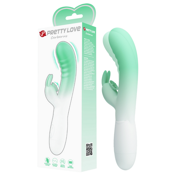 Cerberus Rabbit Vibrator – Slim Silicone Body with 30 Vibration Modes