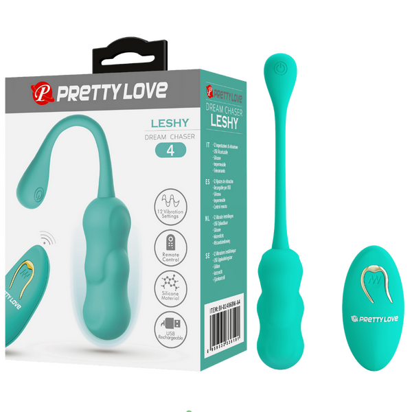 Leshy 4 Dream Chaser Rechargeable Silicone Vibrating Remote Egg
