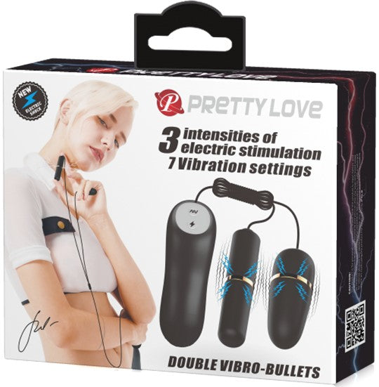 Double Vibro Bullets – 3 Function Vibrating Exerciser Bullets