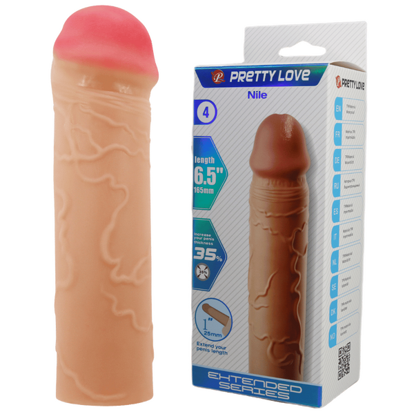 Nile 6.5 Inch Penis Sleeve – Extra Length Erection Extender