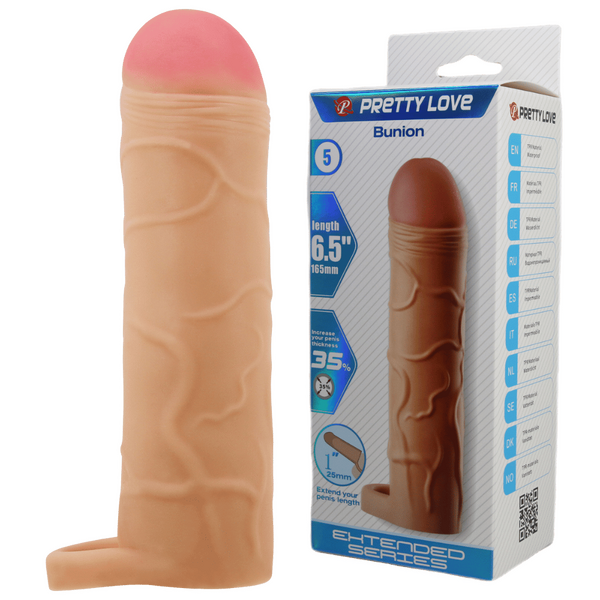 Bunion 6.5 Inch Stretchy Shaft Cock Sleeve Penis Sheath