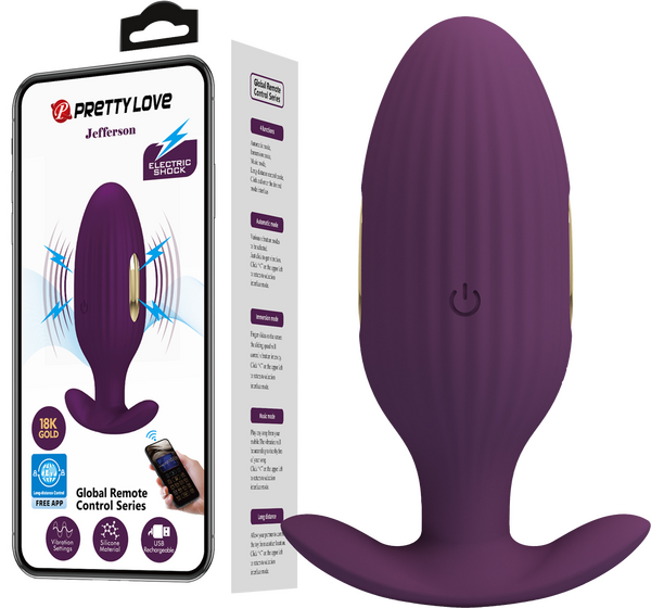 App Control Jefferson – App-Controlled E-Stim Butt Plug