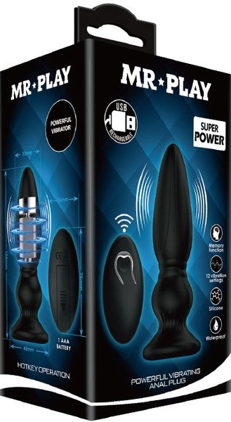 Mr. Play Powerful Vibrating Anal Plug – Prostate Massager