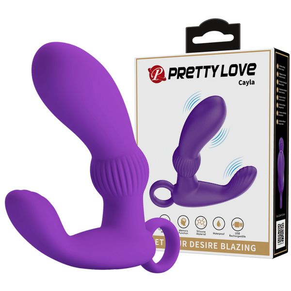 Rechargeable Cayla – Luxury Vibrating Prostate Massager with Circular Handle