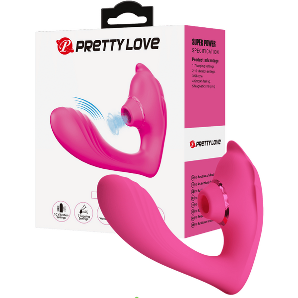 PrettyLove Nemo – Waterproof, Rechargeable With 10 Vibration And 7 Tapping Settings Clitoral Stimulator