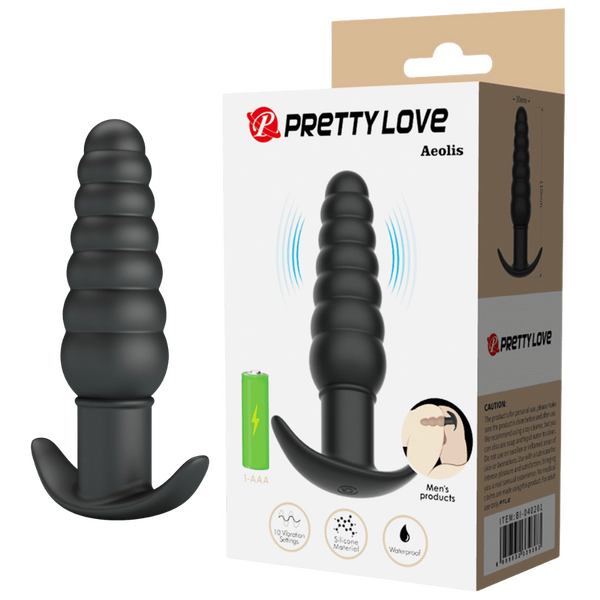 Aeolis Silicone Butt Plug – Smooth Skin Safe Anal Toy With 10 Vibration Settings