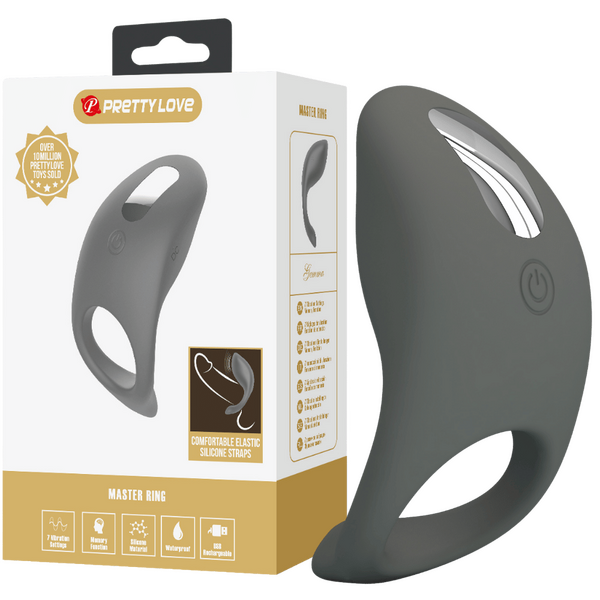 Gemma Rechargeable Silicone Cock Ring – Stretchable Smooth Cock Ring