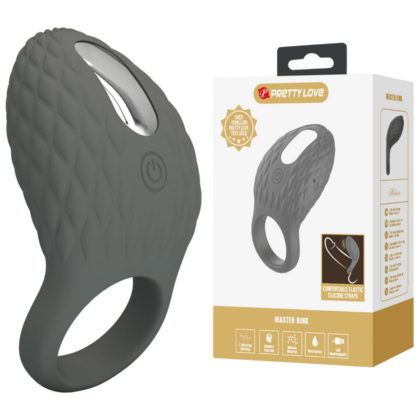 Helious Silicone 7 Function Rechargeable Vibrating Cock Ring