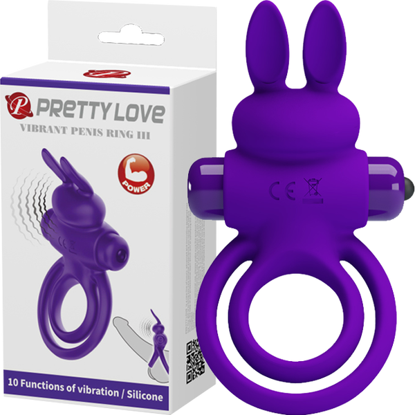 Vibrant Penis Ring III – Silicone Rabbit Cock Ring Vibrator
