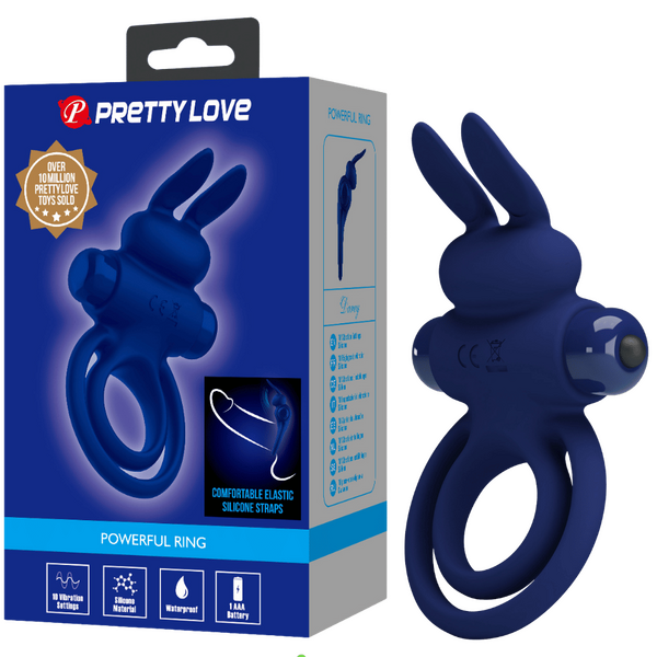 Darey Rabbit Cock Ring – Silicone Vibrating Cock Ring