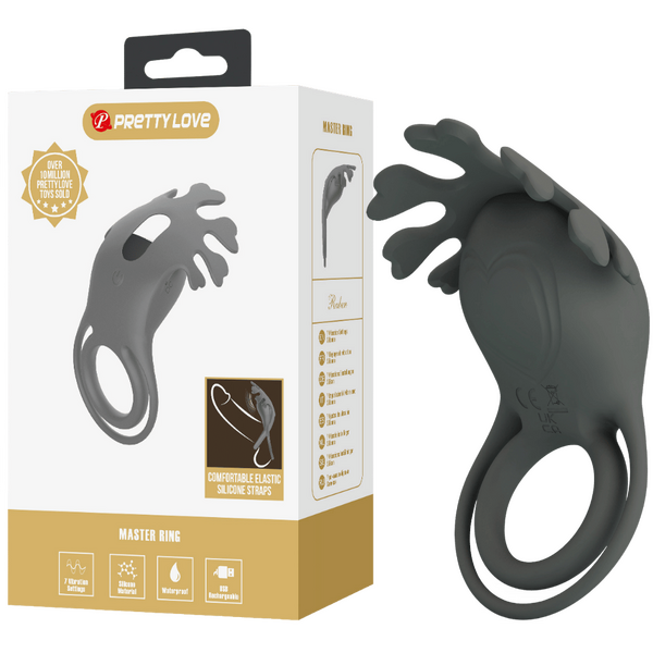 Pretty Love Ruben – Rechargeable 7 Function Vibrating Cock Ring