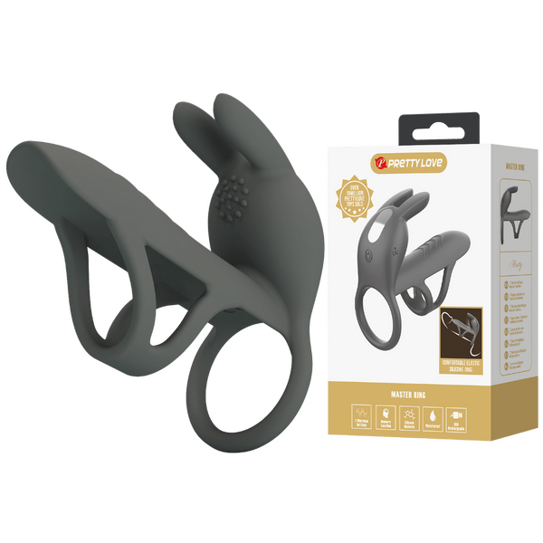 Matty Vibrating Penis Sleeve and Clitoral Stimulator – Silicone Sleeve and Stimulator Set