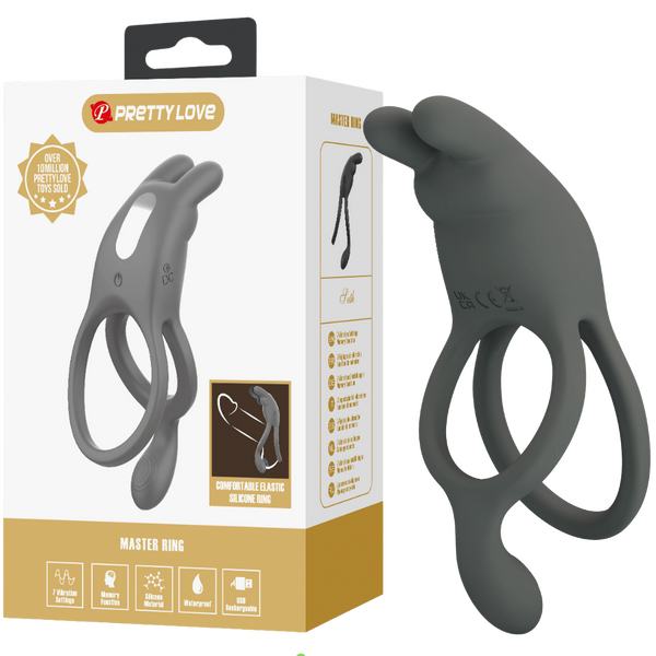 Seth Vibrating Cock Ring – Silicone Powerful Vibrator Cock Ring