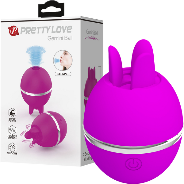 Gemini Ball – Pulsating and Licking Ball-Shaped Vibrator