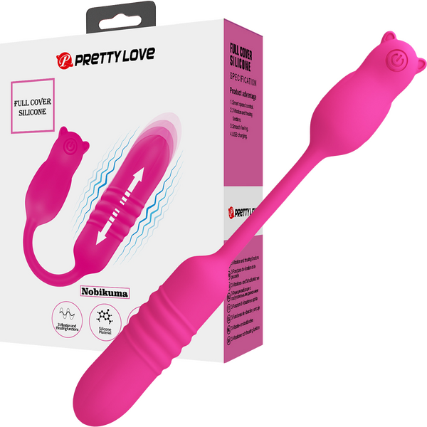 Pretty Love Nobikuma – Rechargeable Silicone Thrusting Bullet Vibrator