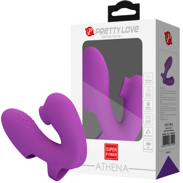 Rechargeable Athena – Silicone Finger Vibrator with 7 Vibration and Tapping Modes