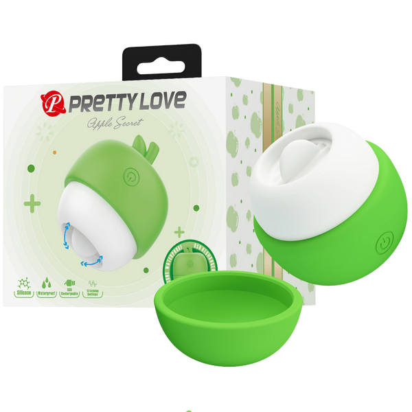 Apple Secret Rechargeable – Silicone Clitoral Tongue-Like Stimulator Vibrator
