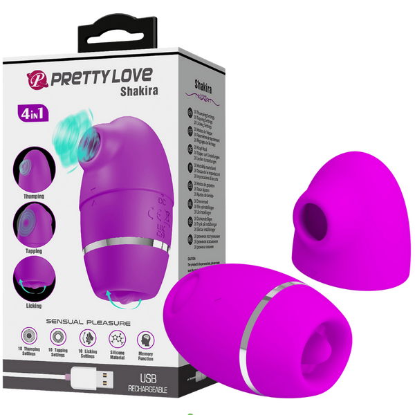 4in1 Thumping Shakira – 12 Function Silicone Vibrator