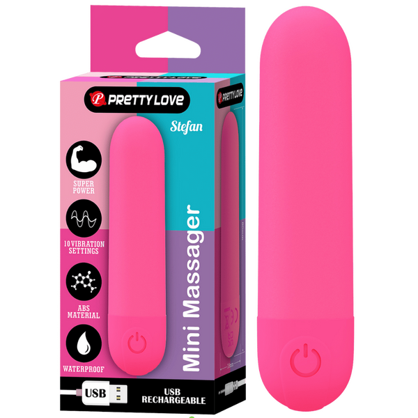 Stefan Rechargeable Mini Massager – Compact Vibrating Bullet Vibrator