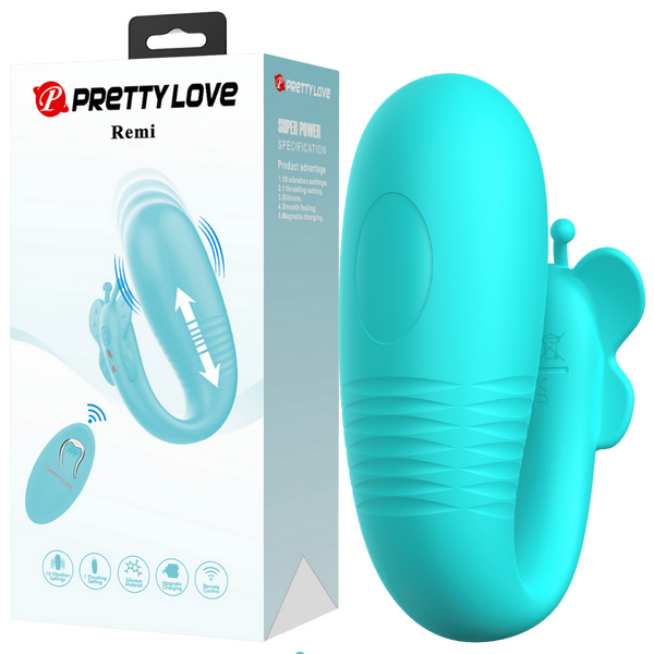 Rechargeable Remote Remi – Remote-Controlled Textured Silicone Vibrator