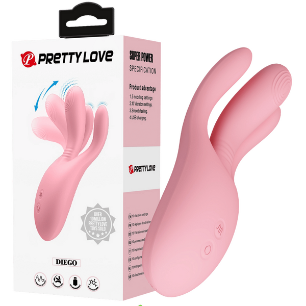 Pretty Love Finger Flicker Diego – Rechargeable Flexible Vibrator with Multiple Settings