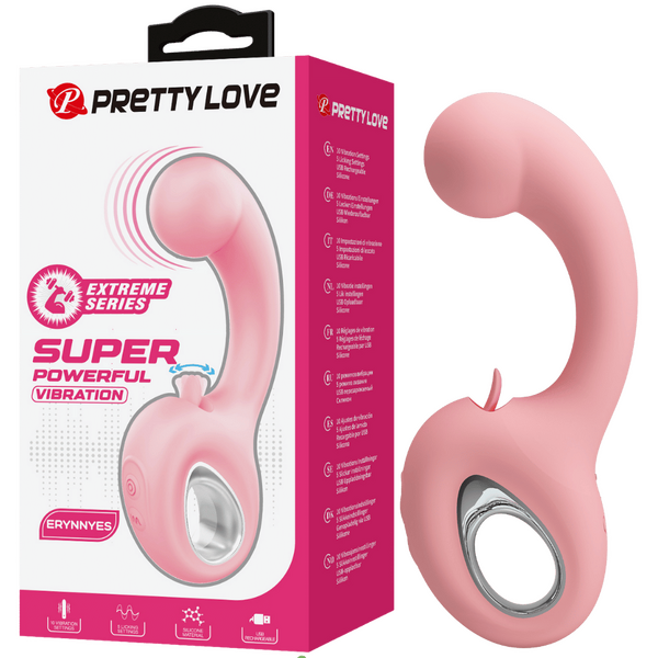 Erynnyes – Medical-Grade Silicone Dual-Stimulation Vibrator With 10 Vibration And 5 Licking Functions