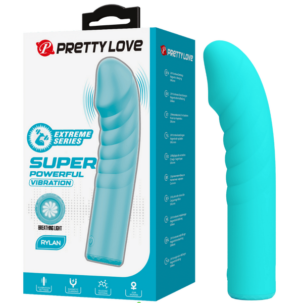 Rylan – Rechargeable, Slim Silicone, 10-Function Breathing Light Design G-Spot Vibrator