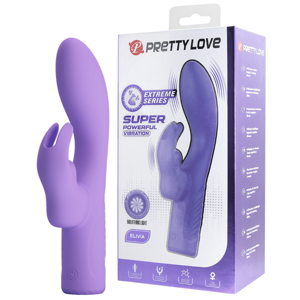 Rechargeable Elivia – 10 Function Silicone G-Spot Vibrator with Breathing Light