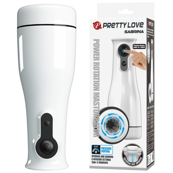 Sabrina – Rechargeable Rotating Men's Masturbator with Voice Function