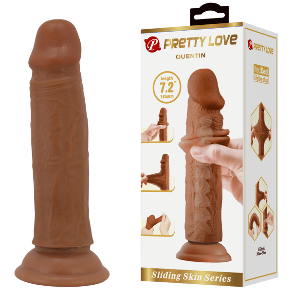 Quentin 7.2 Inch Realistic Dildo – Suction Cup Large TPR Dildo