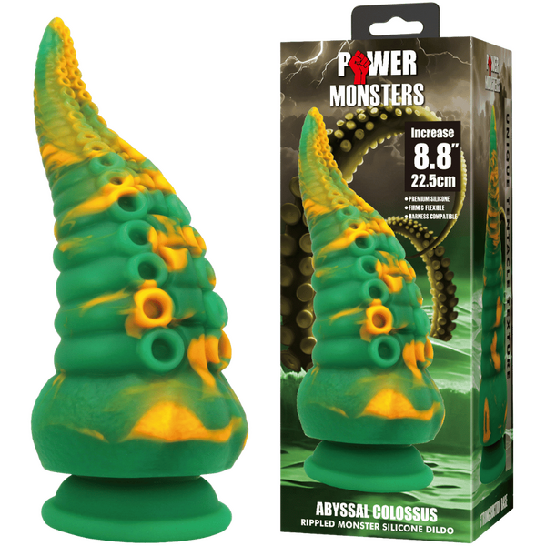 Abyssal Colossus – Silicone 8.8 Inch Dildo with Pronounced Ridges