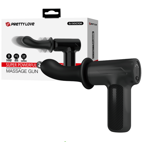 Super Power Thrusting Massage Gun – Powerful Motor Massage Gun with 5 Settings and Replaceable Head