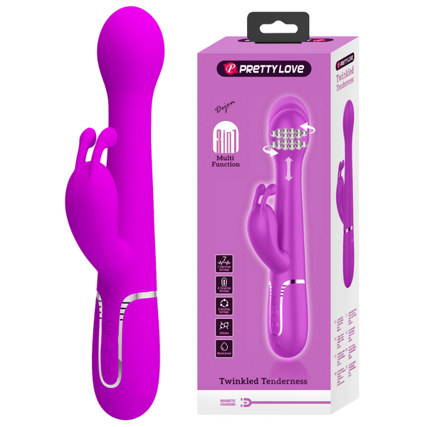 Dejon 3in1 Multi-Function Vibrator – Rabbit Vibrator with Twin Motors and 7 Vibration Modes