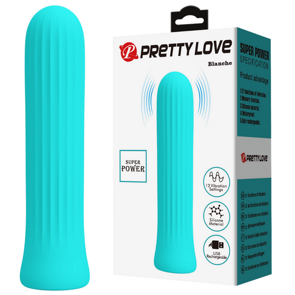 Pretty Love Rechargeable Silicone Vibrator – 12 Vibration Speeds Rechargeable Vibrator